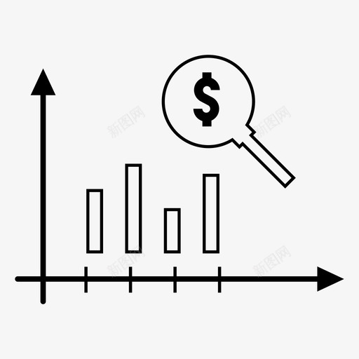 预测分析图表图标svg_新图网 https://ixintu.com 分析 图表 收益 预测