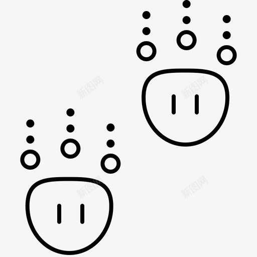 动物足迹森林野生动物图标svg_新图网 https://ixintu.com 动物足迹 森林 野外 野生动物 露营