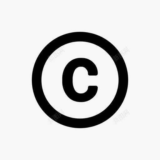 版权保护符号图标svg_新图网 https://ixintu.com 保护 版权 用户界面 符号