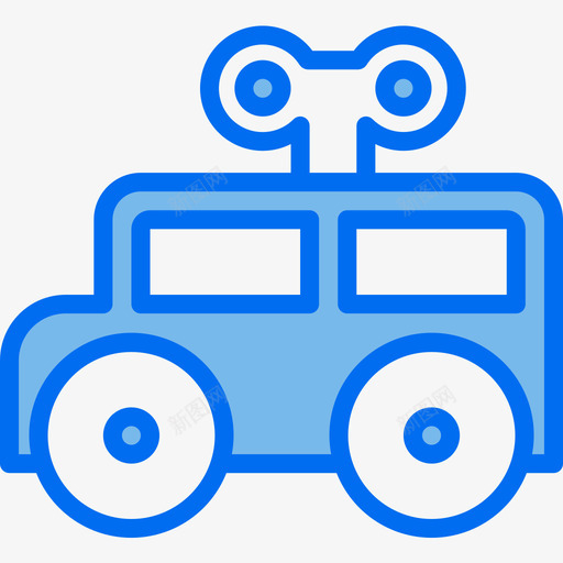 车玩具8蓝色图标svg_新图网 https://ixintu.com 玩具8 蓝色 车