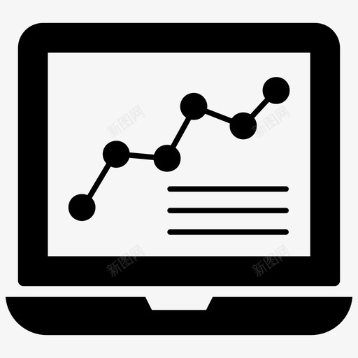 网络信息图分析图业务分析图标svg_新图网 https://ixintu.com 业务分析 分析图 图形分析 搜索引擎优化和网络字形图标 笔记本电脑 网络信息图 财务图