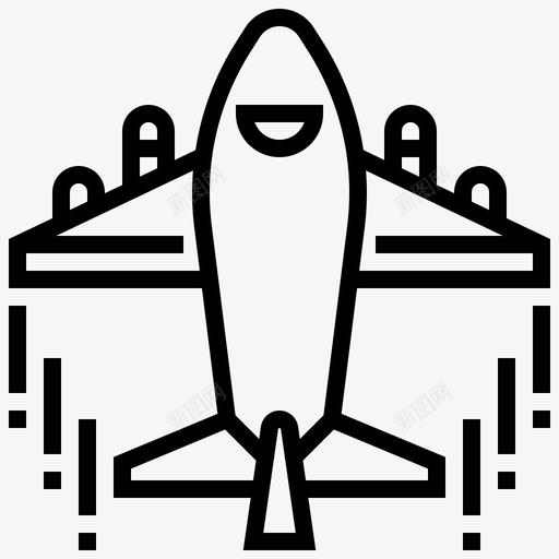 飞机航空货物图标svg_新图网 https://ixintu.com 航空 货物 车辆 运输 运输线 飞机