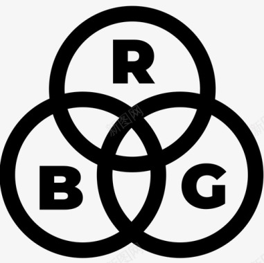Rgb平面师11线性图标图标