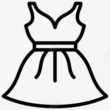服装礼服长袍图标图标