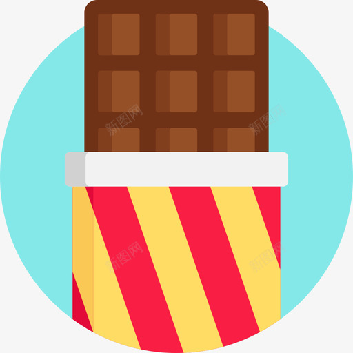 巧克力甜糖果扁平的图标svg_新图网 https://ixintu.com 巧克力 扁平的 甜糖果