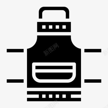 围裙布料厨房图标图标
