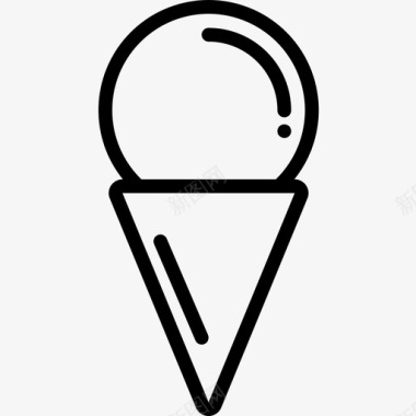冰淇淋节日直系图标图标