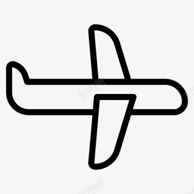 飞机航空交通图标图标