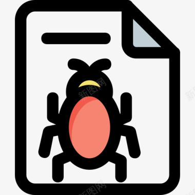 Bug数字营销41线性颜色图标图标