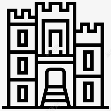 大教堂建筑科英布拉图标图标