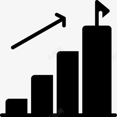 攀岩职业统计商业和经济图标图标