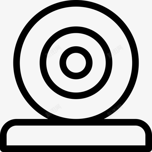 安全摄像头监控线性图标svg_新图网 https://ixintu.com 安全摄像头 监控 线性