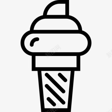 冰淇淋快餐26直链图标图标