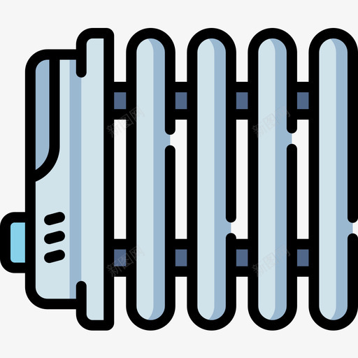 加热器家用和生活11线性颜色图标svg_新图网 https://ixintu.com 加热器 家用和生活11 线性颜色