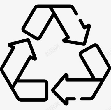 回收回收11线性图标图标