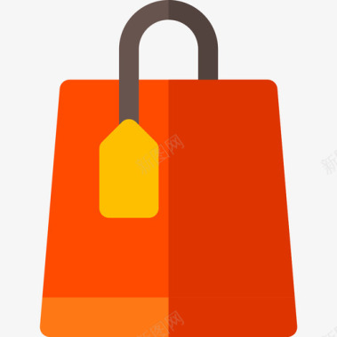 购物袋旅行应用程序14扁平图标图标
