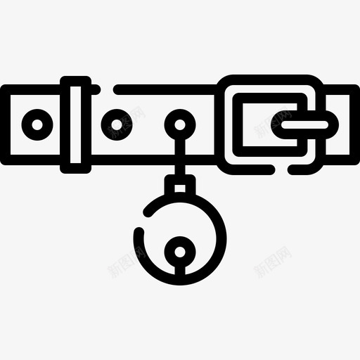 项圈兽医25直线型图标svg_新图网 https://ixintu.com 兽医25 直线型 项圈