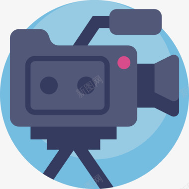 电影摄影机媒体技术15平板图标图标