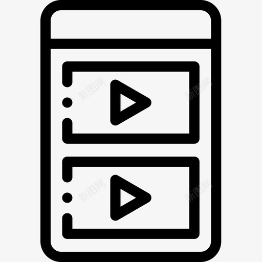 音乐应用音频和视频6线性图标svg_新图网 https://ixintu.com 线性 音乐应用 音频和视频6