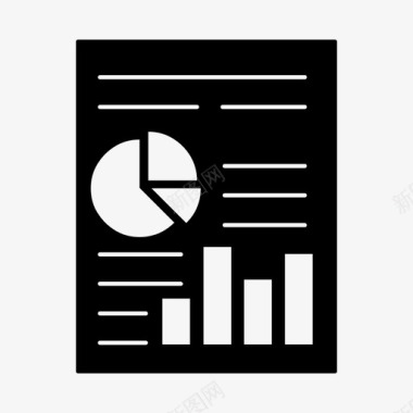 财务报告分析图表图标图标
