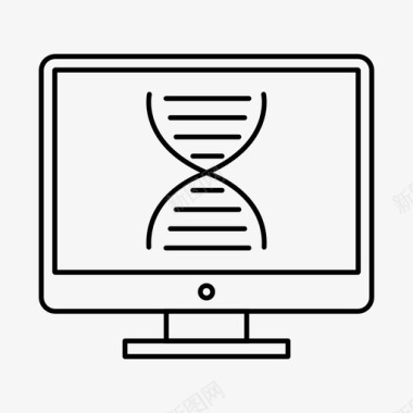 遗传学链dna图标图标