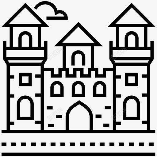 城堡塔伊斯坦布尔地标图标svg_新图网 https://ixintu.com 伊斯坦布尔 古堡 地标 城堡塔 宫殿 旅游线路矢量包