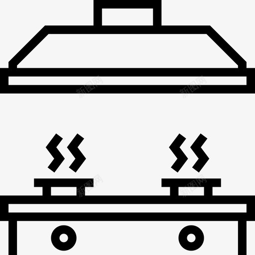 炉子家用设备3线性图标svg_新图网 https://ixintu.com 家用设备3 炉子 线性