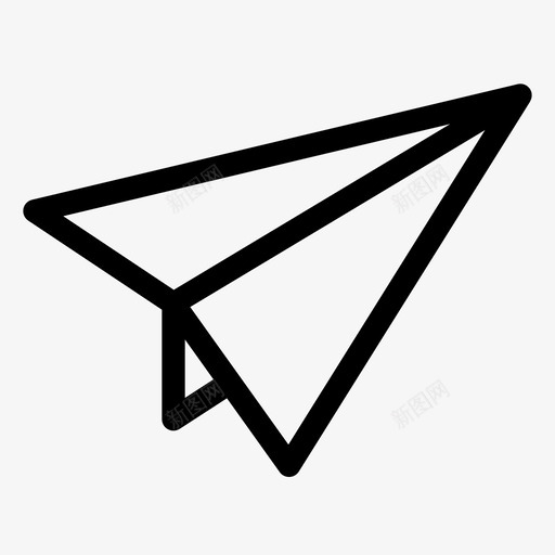 送纸送飞机图标svg_新图网 https://ixintu.com 送纸 送飞机