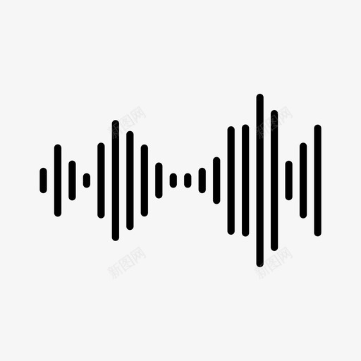 声波声音音量图标svg_新图网 https://ixintu.com 声波 声音 音量