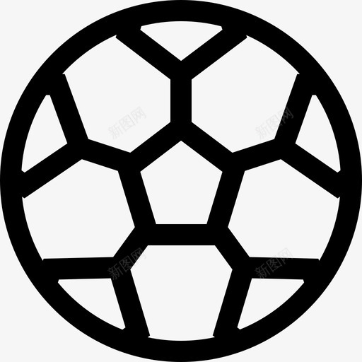 足球荷兰3直线型图标svg_新图网 https://ixintu.com 直线型 荷兰3 足球