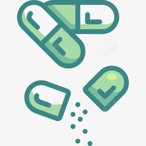 药片医用137双色调图标svg_新图网 https://ixintu.com 医用137 双色调 药片