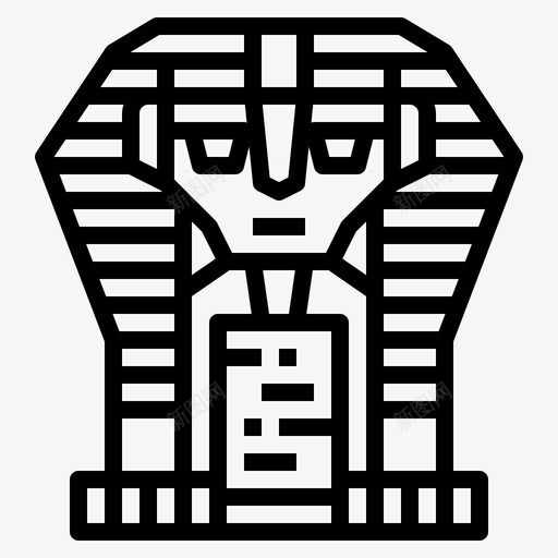 狮身人面像埃及地标图标svg_新图网 https://ixintu.com 地标 埃及 狮身人面像 纪念碑