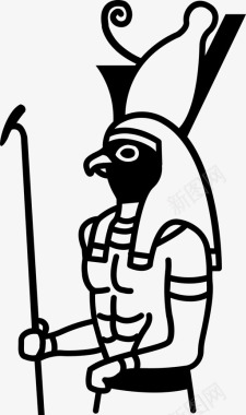 荷鲁斯古代埃及图标图标