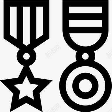 勋章军衔21枚直系图标图标