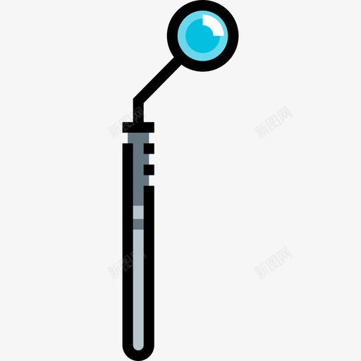 镜子医疗器械11线性颜色图标svg_新图网 https://ixintu.com 医疗器械11 线性颜色 镜子