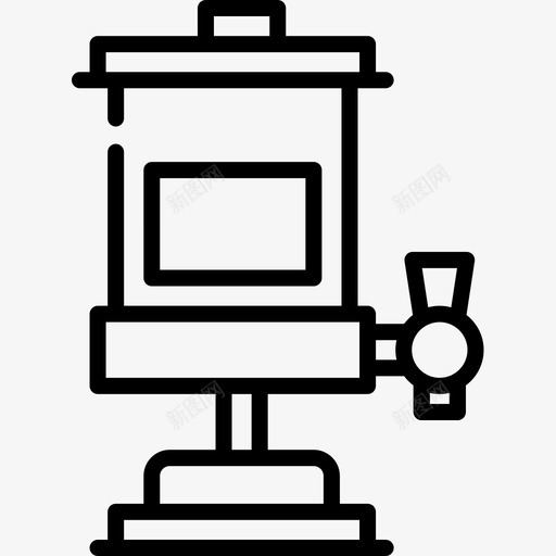 啤酒龙头啤酒节30直线型图标svg_新图网 https://ixintu.com 啤酒节30 啤酒龙头 直线型