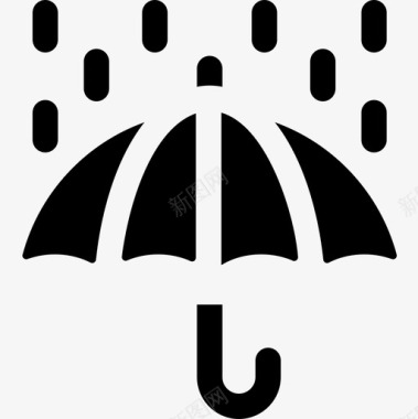 雨伞天气176充气图标图标