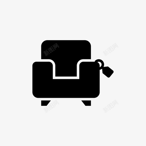 沙发购买折扣图标svg_新图网 https://ixintu.com 家具 折扣 沙发 购买 购物 购物字形