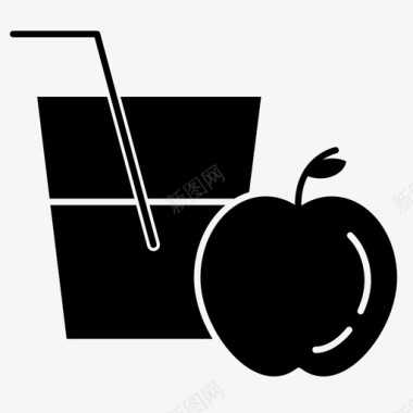 水果苹果杯子图标图标