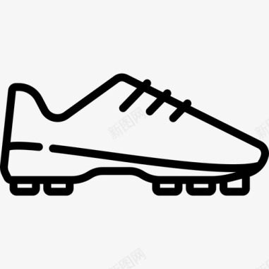 足球鞋activelifestyle9直线型图标图标