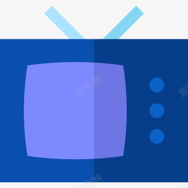 电视通信和媒体9平面图标图标