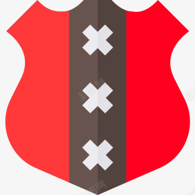 荷兰盾扁平图标图标