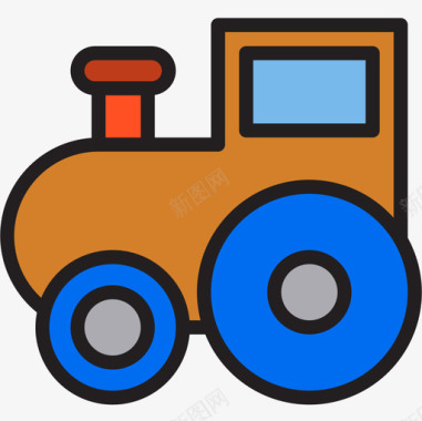 火车玩具9线颜色图标图标