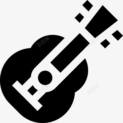 吉他热带2填充图标svg_新图网 https://ixintu.com 吉他 填充 热带2