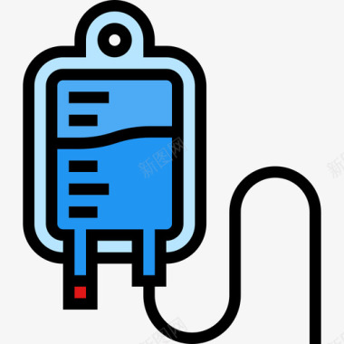 生理盐水医用88线性颜色图标图标