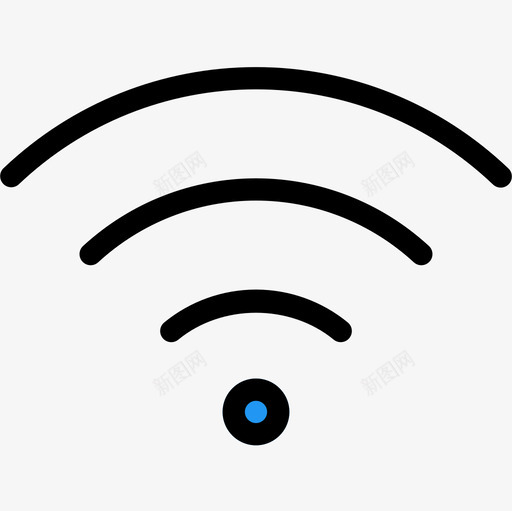 Wifi基本图标5线性颜色svg_新图网 https://ixintu.com Wifi 基本图标5 线性颜色