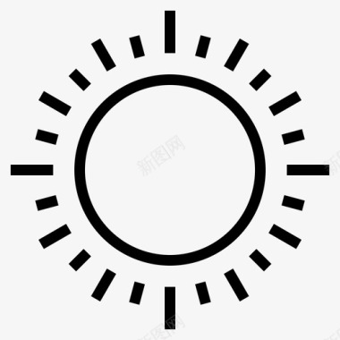 太阳季节符号图标图标