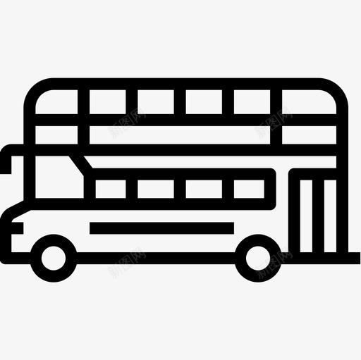 双层巴士交通95直达图标svg_新图网 https://ixintu.com 交通95 双层巴士 直达