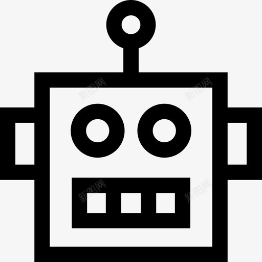 机器人科幻小说8直线型图标svg_新图网 https://ixintu.com 机器人 直线型 科幻小说8