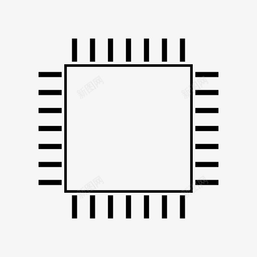 芯片计算机处理器cpu图标svg_新图网 https://ixintu.com cpu cpu芯片集合 pc处理器 芯片 计算机处理器